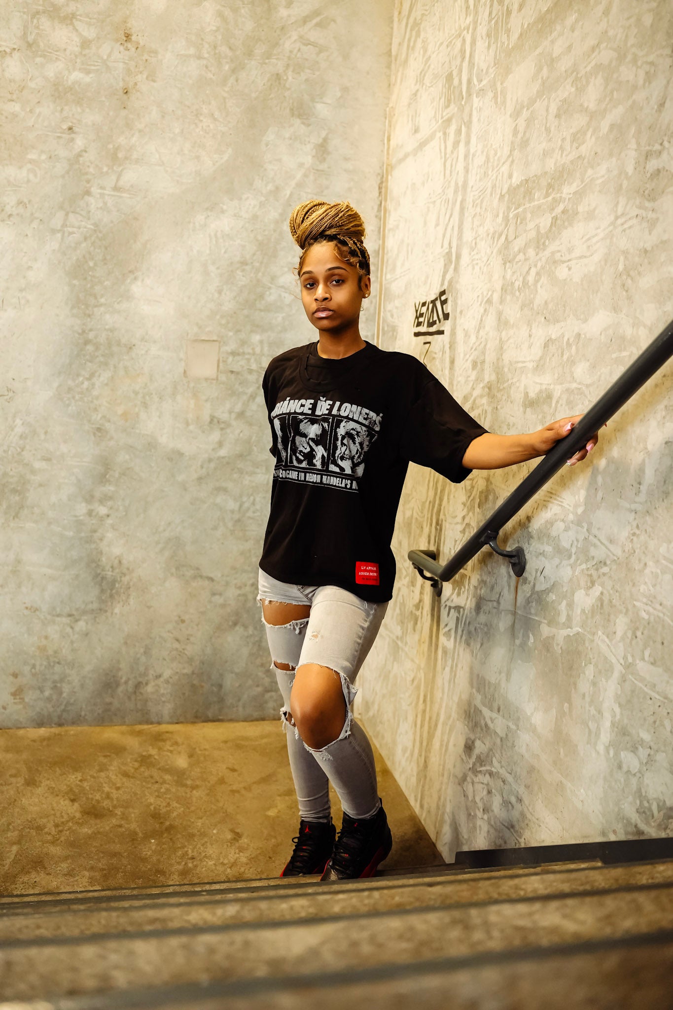 Obsidian “Kate Moss” Double Tee