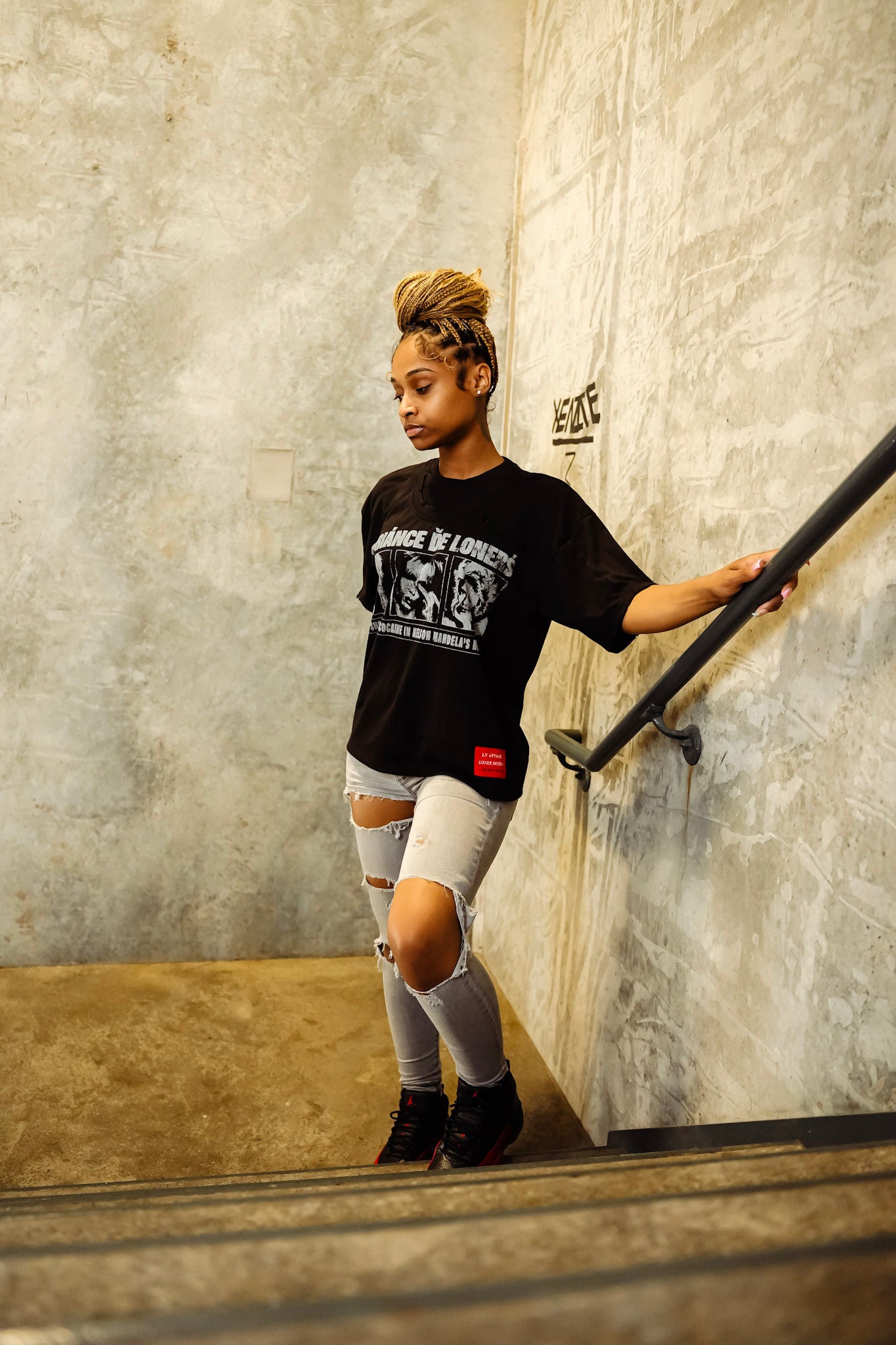 Obsidian “Kate Moss” Double Tee