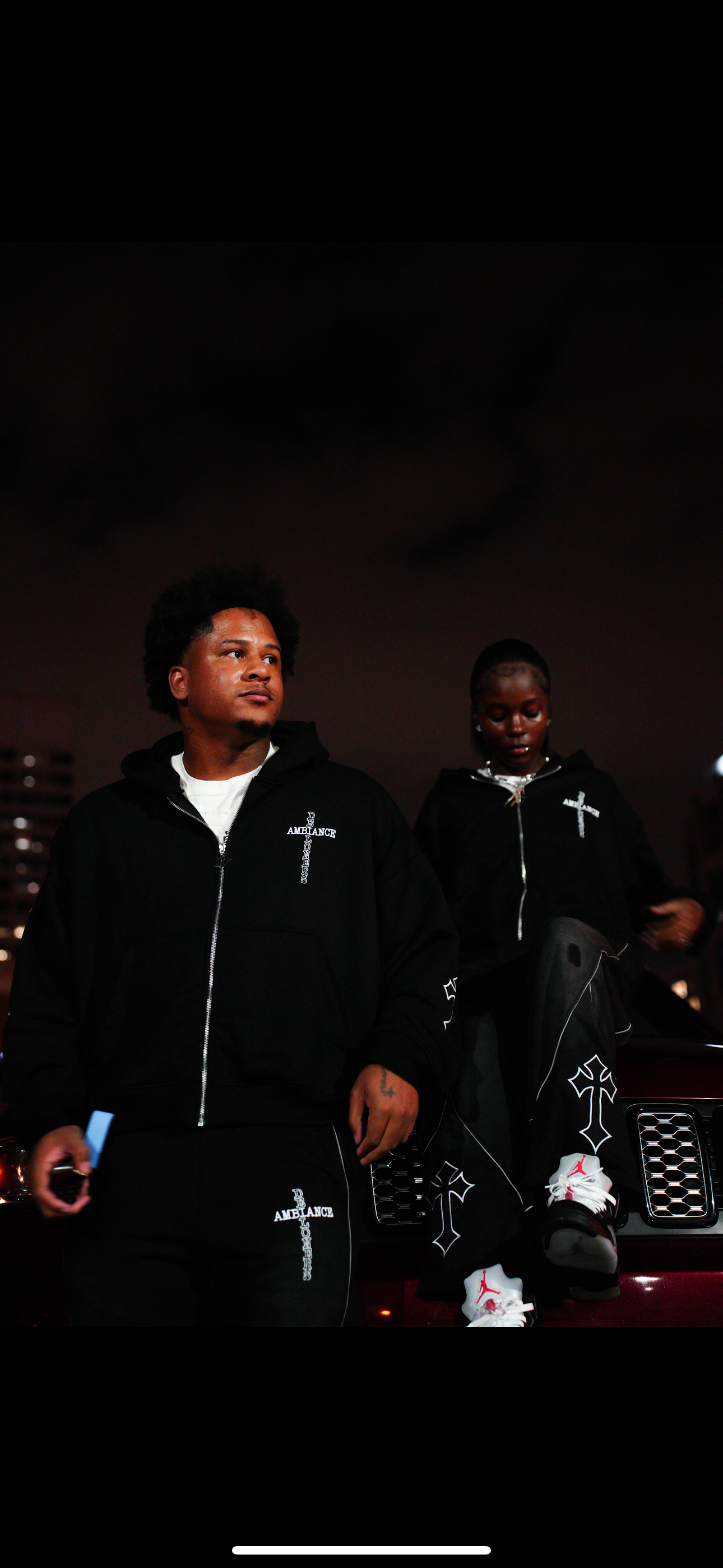 Loner Cross Sweats (Black)